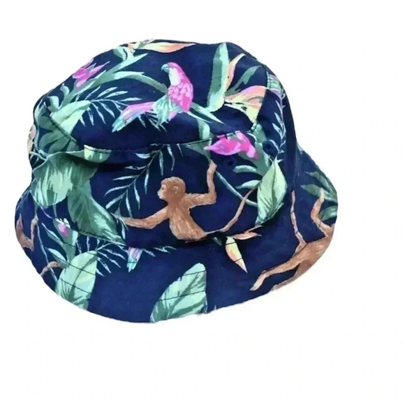 NWT Medieval Blue Janie and Jack TROPICAL JUNGLE BUCKET HAT - Picture 2 of 2